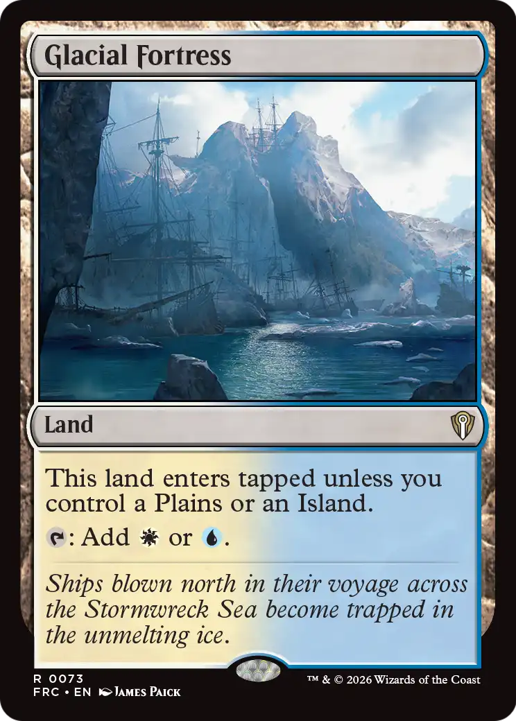 Glacial Fortress [Reality Fracture Commander] | Card Citadel