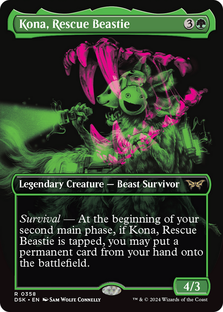 Kona, Rescue Beastie (Showcase) [Duskmourn: House of Horror] | Card Citadel