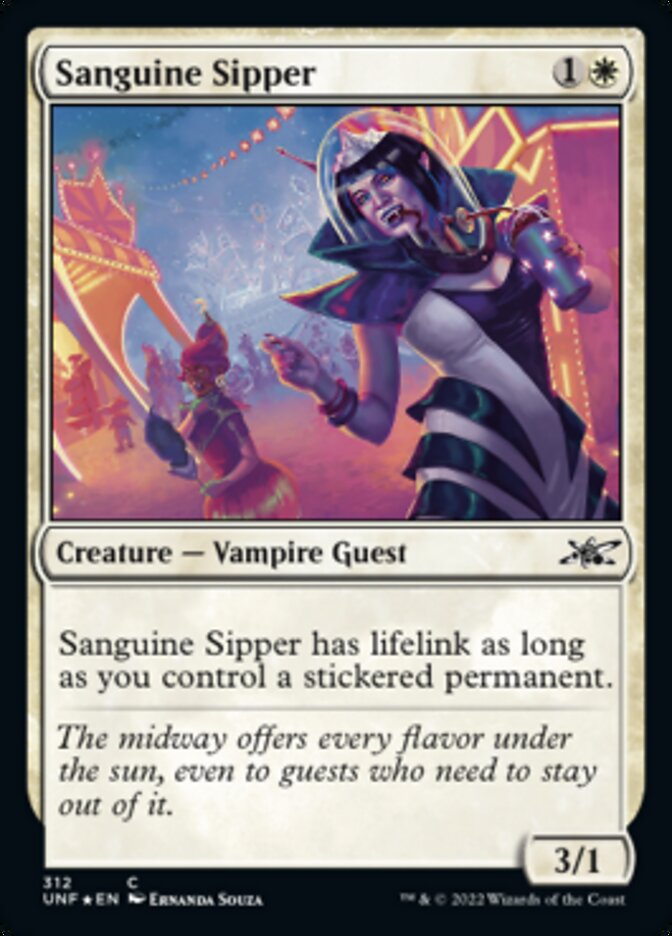 Sanguine Sipper (Galaxy Foil) [Unfinity] | Card Citadel