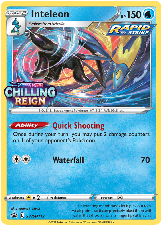 Inteleon (SWSH113) [Sword & Shield: Black Star Promos] | Card Citadel