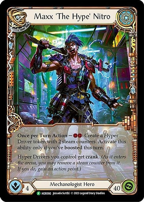 Maxx 'The Hype' Nitro [HER090] (Promo)  Cold Foil | Card Citadel