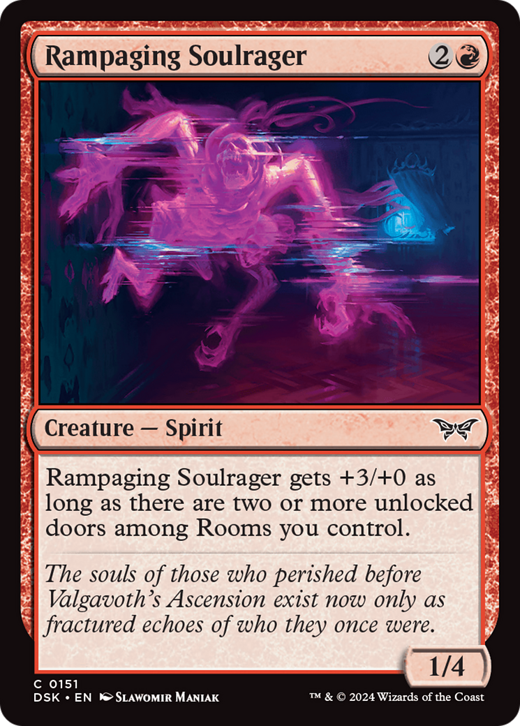 Rampaging Soulrager [Duskmourn: House of Horror] | Card Citadel