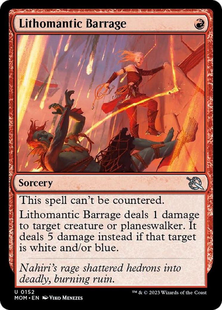 Lithomantic Barrage [March of the Machine] | Card Citadel