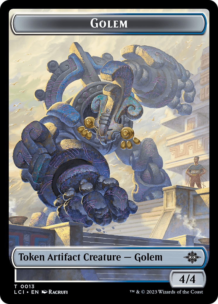 Map // Golem Double-Sided Token [The Lost Caverns of Ixalan Tokens] | Card Citadel