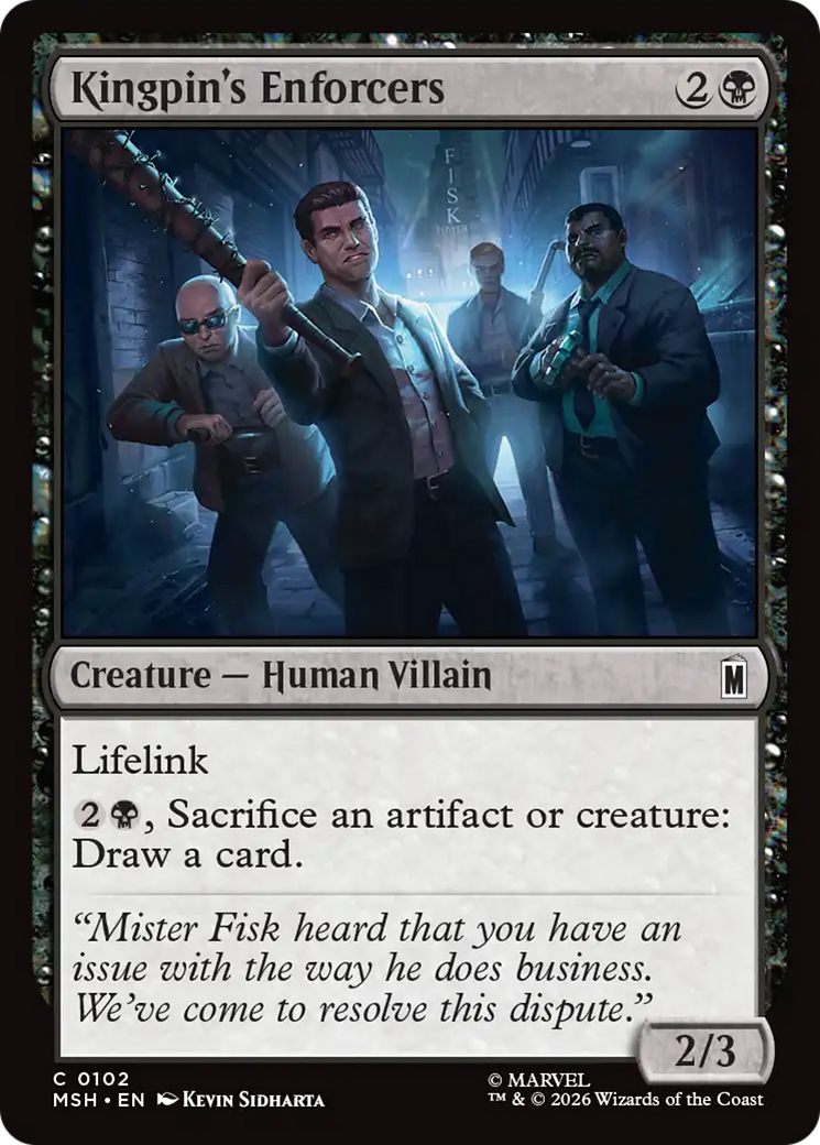 Kingpin's Enforcers [Marvel Super Heroes] | Card Citadel