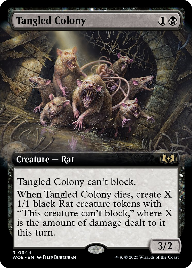 Tangled Colony (Extended Art) [Wilds of Eldraine] | Card Citadel