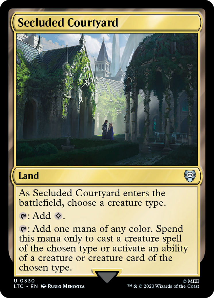 Secluded Courtyard [The Lord of the Rings: Tales of Middle-Earth Commander] | Card Citadel