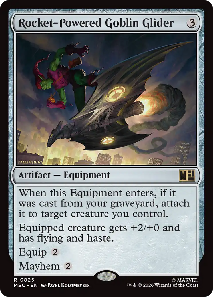 Rocket-Powered Goblin Glider [Marvel Super Heroes Commander] | Card Citadel
