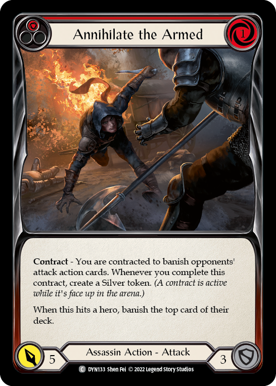 Annihilate the Armed (Red) [DYN133] (Dynasty) | Card Citadel