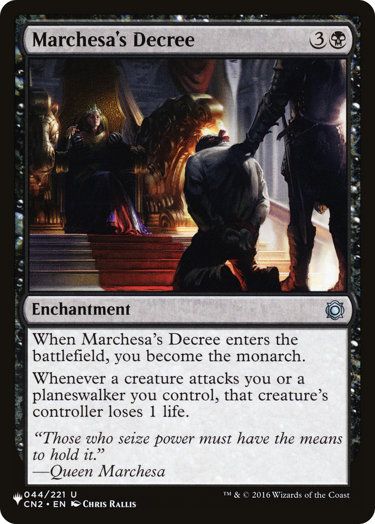 Marchesa's Decree [The List] | Card Citadel