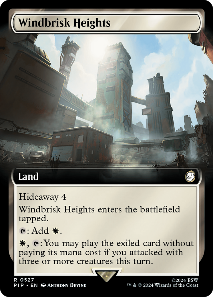 Windbrisk Heights (Extended Art) [Fallout] | Card Citadel