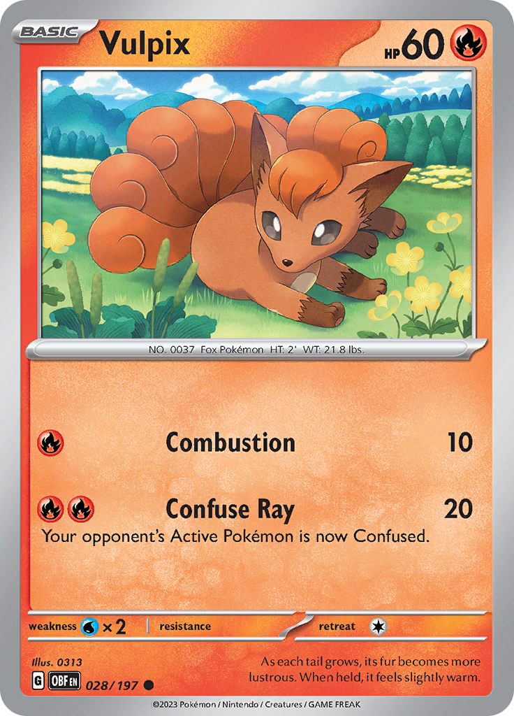 Vulpix (028/197) [Scarlet & Violet: Obsidian Flames] | Card Citadel