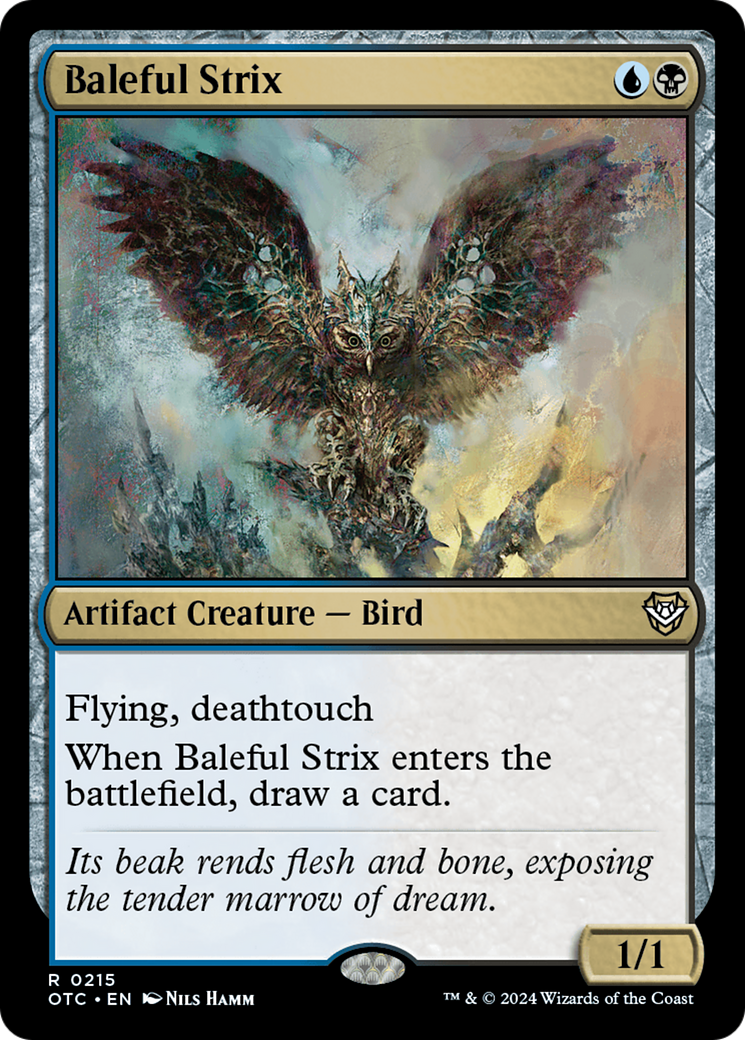 Baleful Strix [Outlaws of Thunder Junction Commander] | Card Citadel