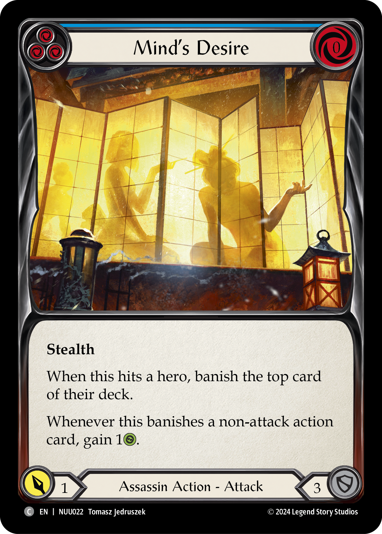 Mind's Desire (Blue) [NUU022] (Part the Mistveil Nuu Blitz Deck) | Card Citadel