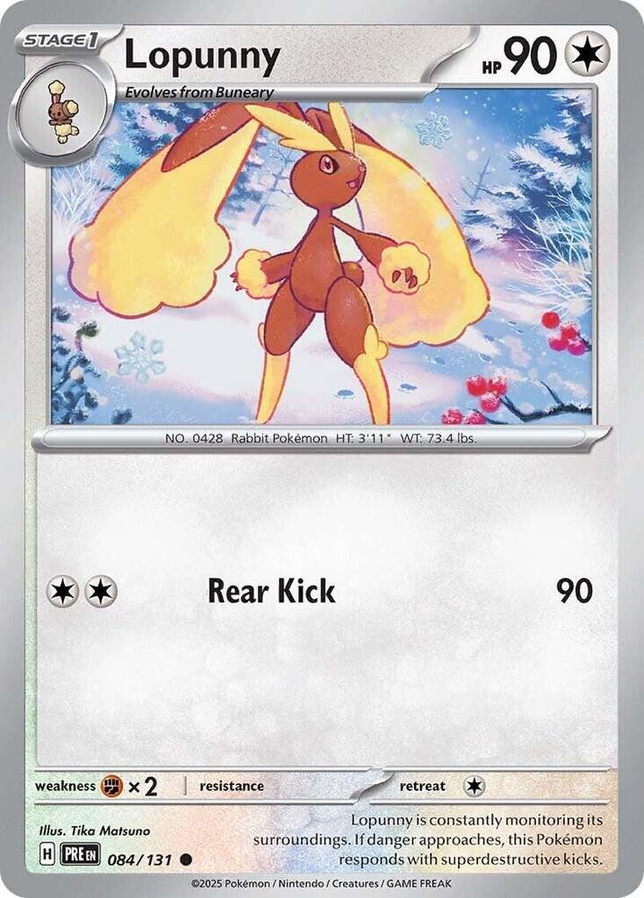 Lopunny (084/131) [Scarlet & Violet: Prismatic Evolutions] | Card Citadel