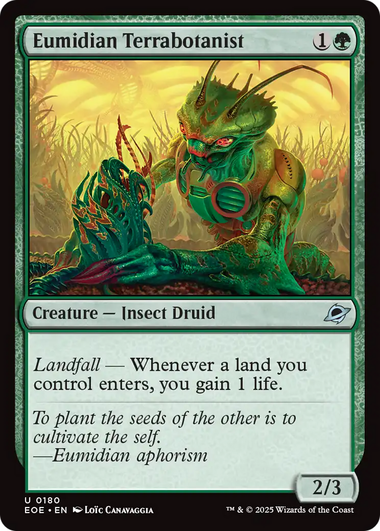 Eumidian Terrabotanist [Edge of Eternities] | Card Citadel