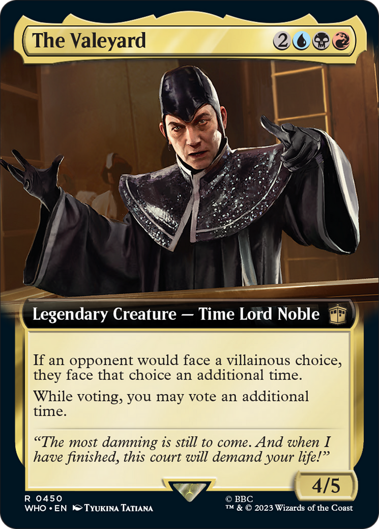 The Valeyard (Extended Art) [Doctor Who] | Card Citadel