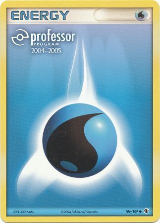 Water Energy (106/109) (2004 2005) [Professor Program Promos] | Card Citadel