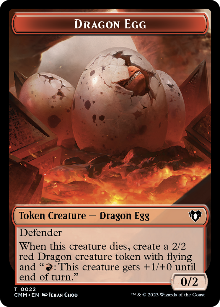 Dragon Egg Token [Commander Masters Tokens] | Card Citadel