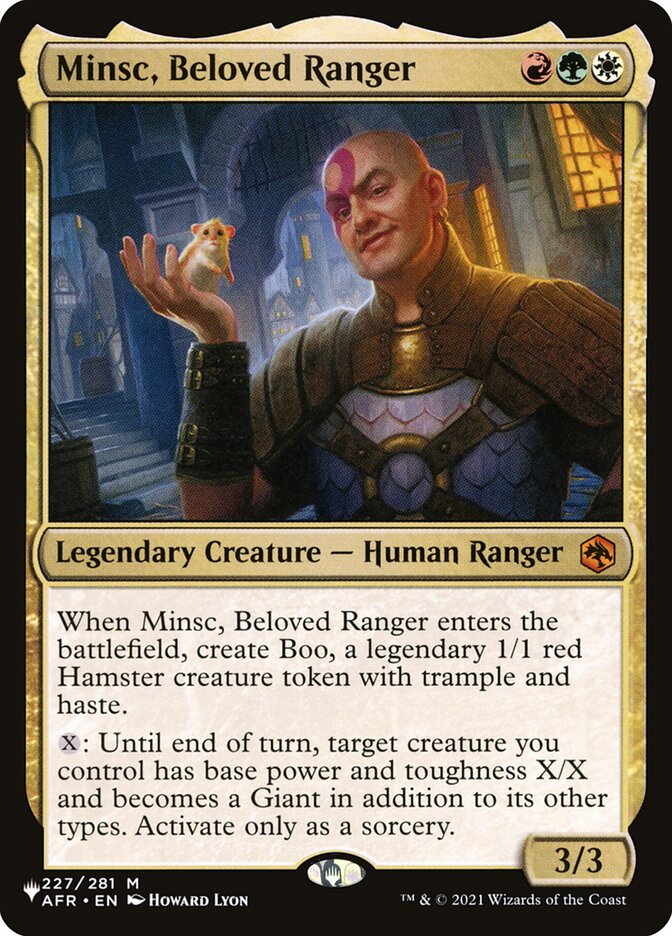 Minsc, Beloved Ranger [The List] | Card Citadel