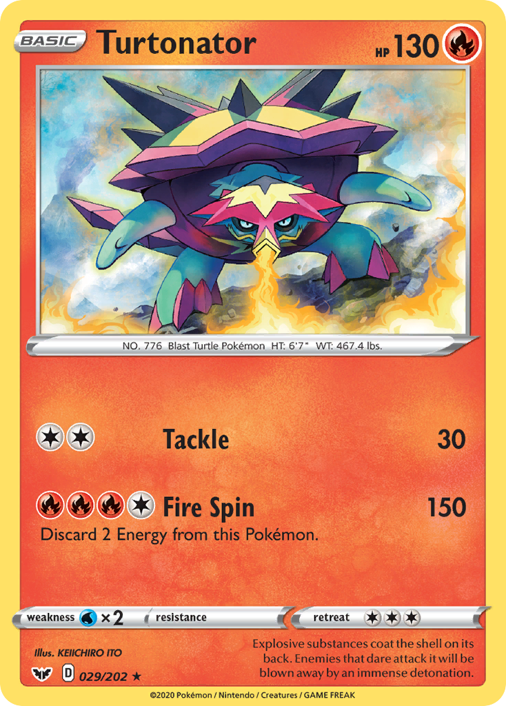 Turtonator (029/202) [Sword & Shield: Base Set] | Card Citadel