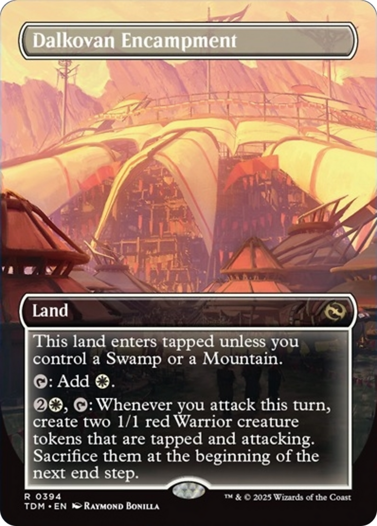 Dalkovan Encampment (Borderless) [Tarkir: Dragonstorm] | Card Citadel