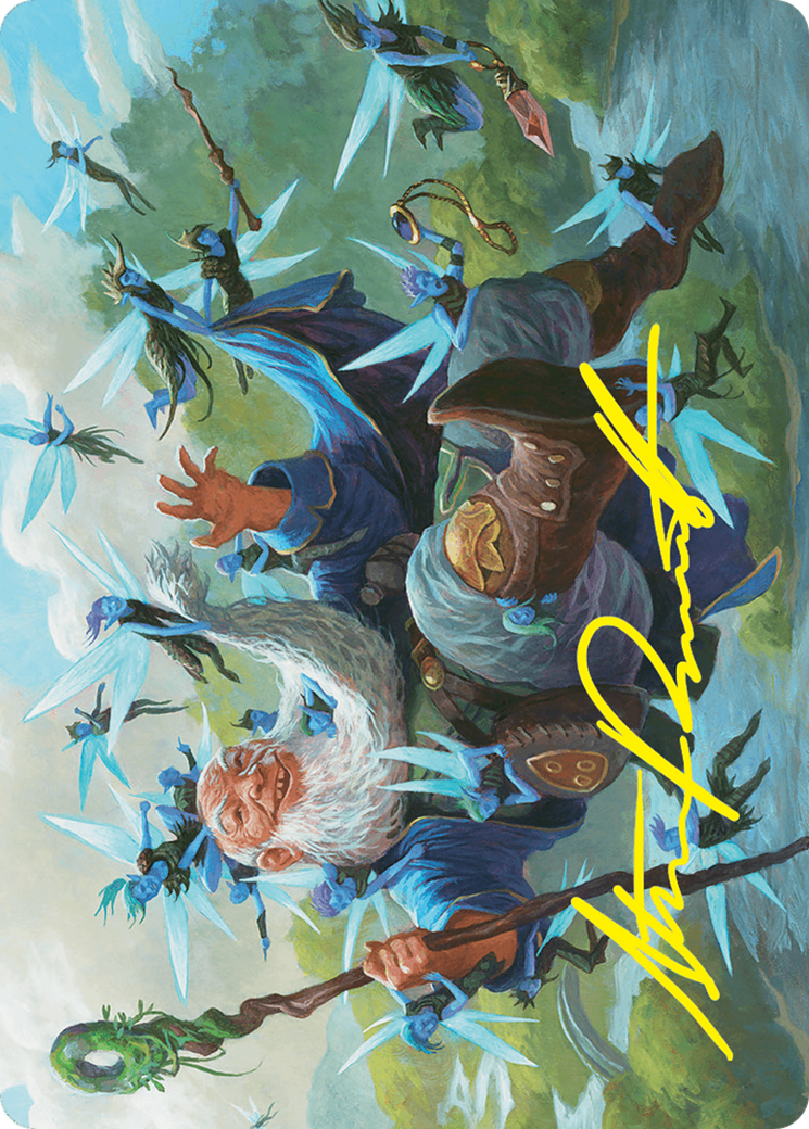 Mischievous Mystic Art Card (7/54) (Gold-Stamped Signature) [Foundations Art Series] | Card Citadel
