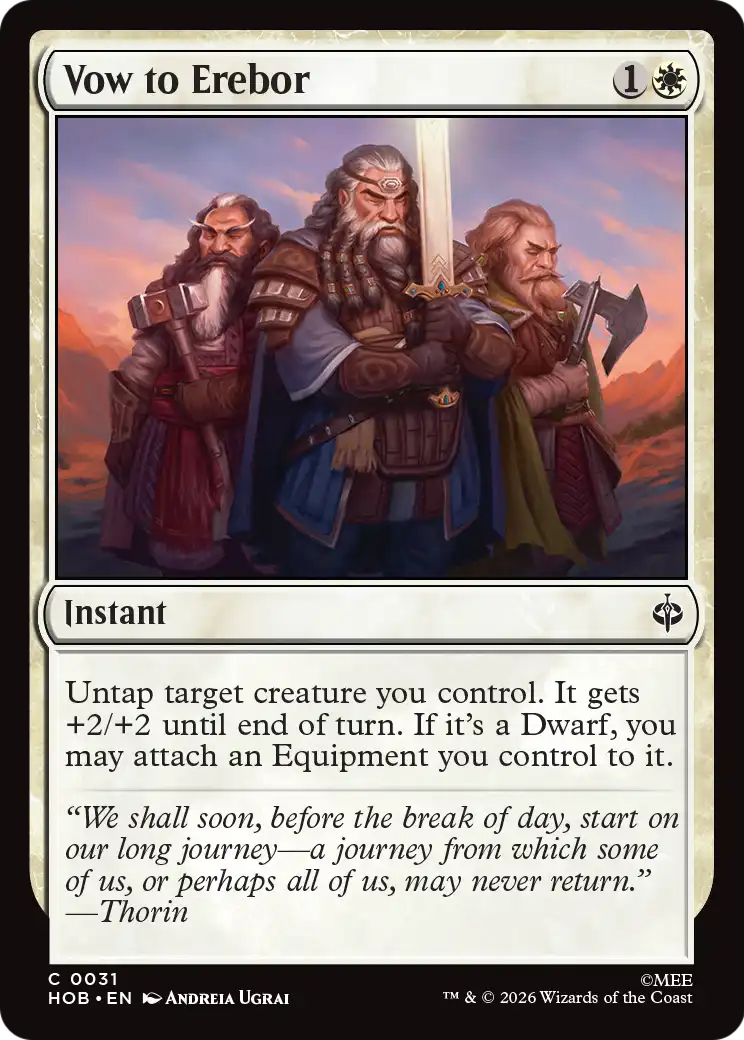Vow to Erebor [The Hobbit] | Card Citadel