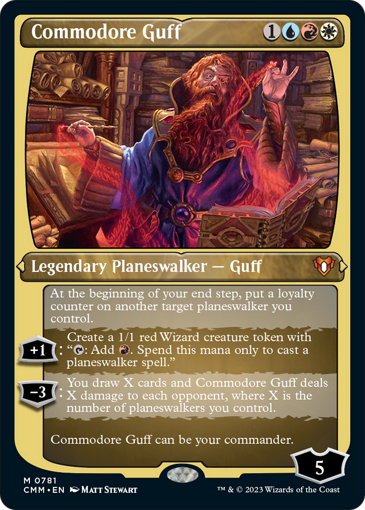 Commodore Guff (Display Commander) (Foil Etched) [Commander Masters] | Card Citadel