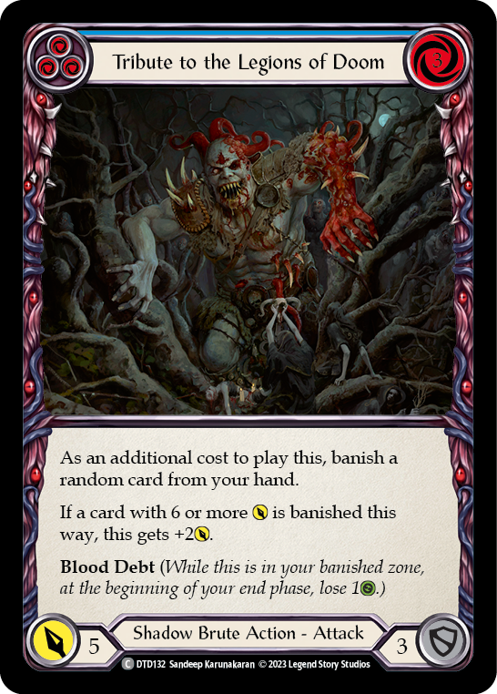 Tribute to the Legions of Doom (Blue) [DTD132] (Dusk Till Dawn) | Card Citadel