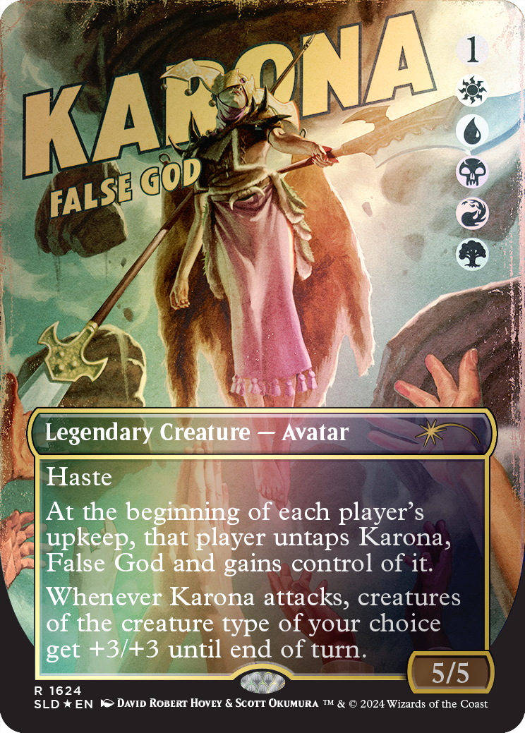 Karona, False God (Rainbow Foil) [Secret Lair Drop Series] | Card Citadel