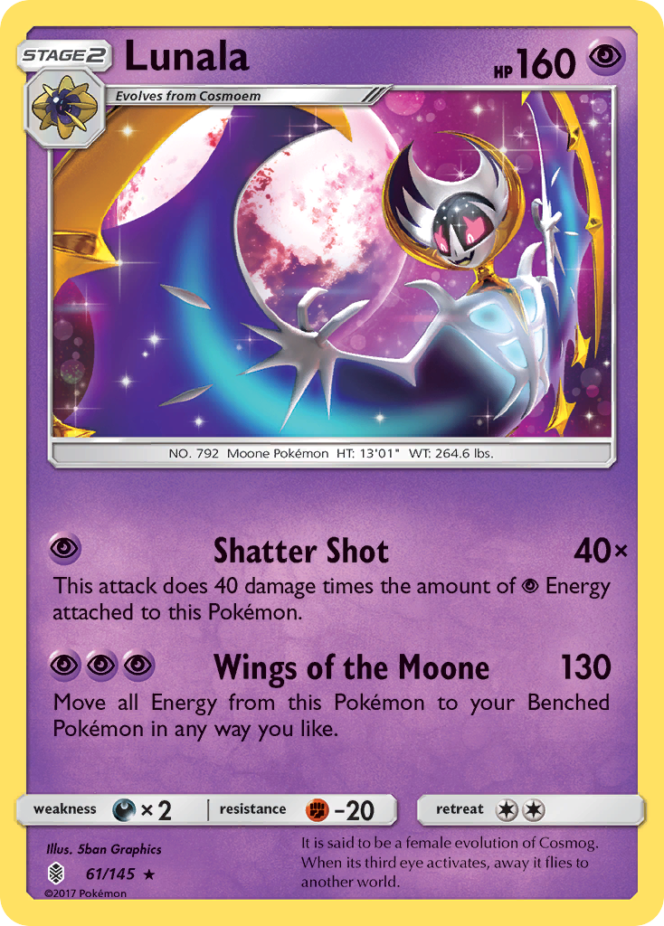 Lunala (61/145) [Sun & Moon: Guardians Rising] | Card Citadel