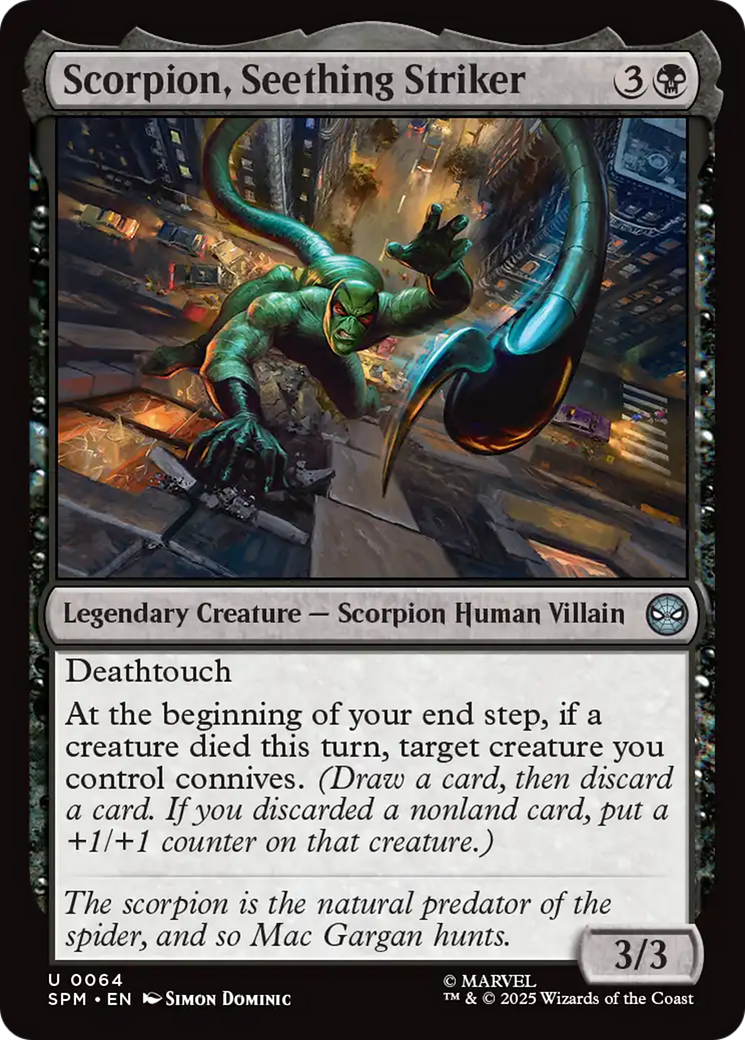 Scorpion, Seething Striker [Marvel's Spider-Man] | Card Citadel