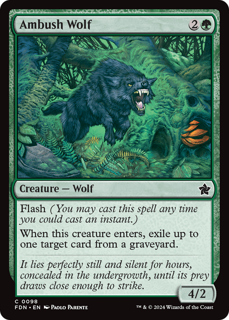 Ambush Wolf [Foundations] | Card Citadel