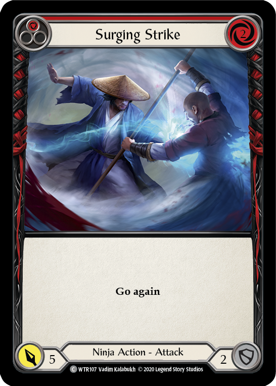 Surging Strike (Red) [U-WTR107] (Welcome to Rathe Unlimited)  Unlimited Normal | Card Citadel