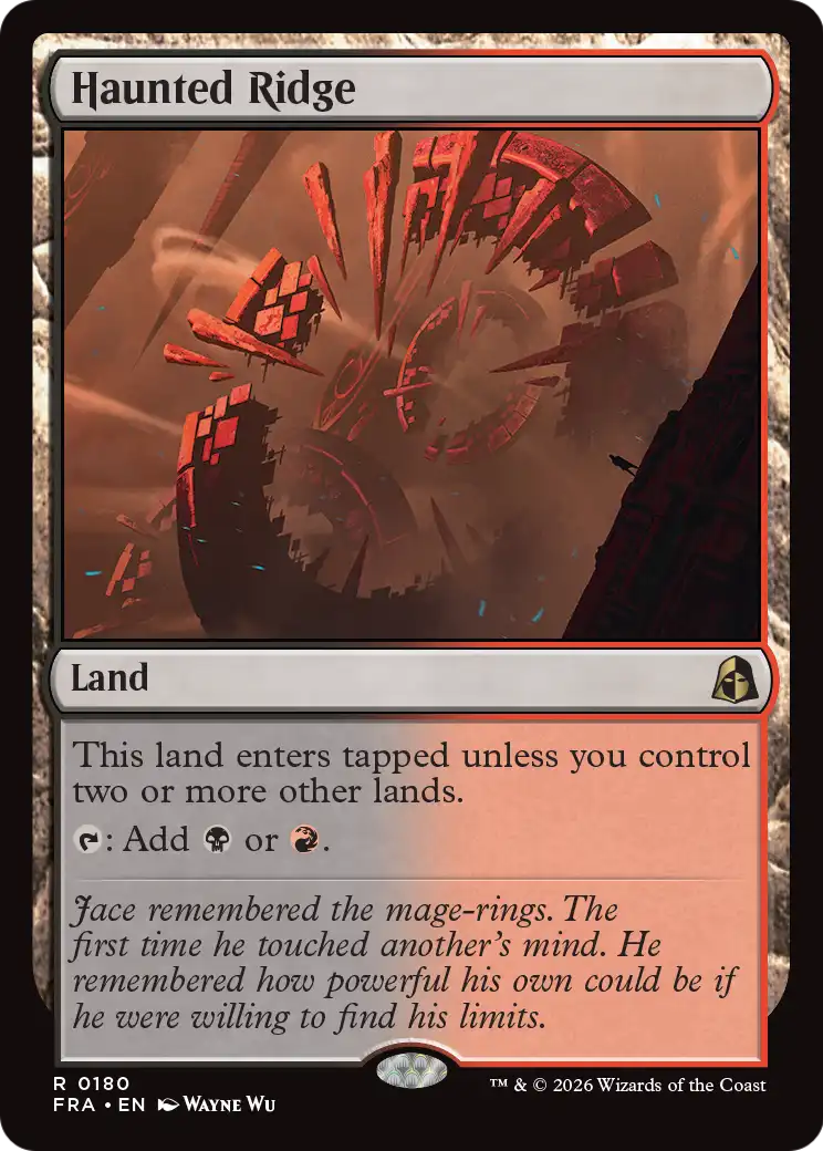 Haunted Ridge [Reality Fracture] | Card Citadel