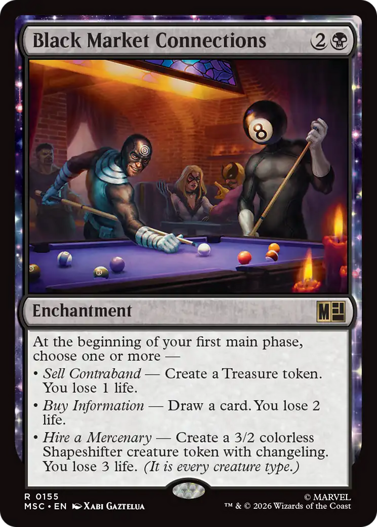 Black Market Connections (Surge Foil) [Marvel Super Heroes Commander] | Card Citadel