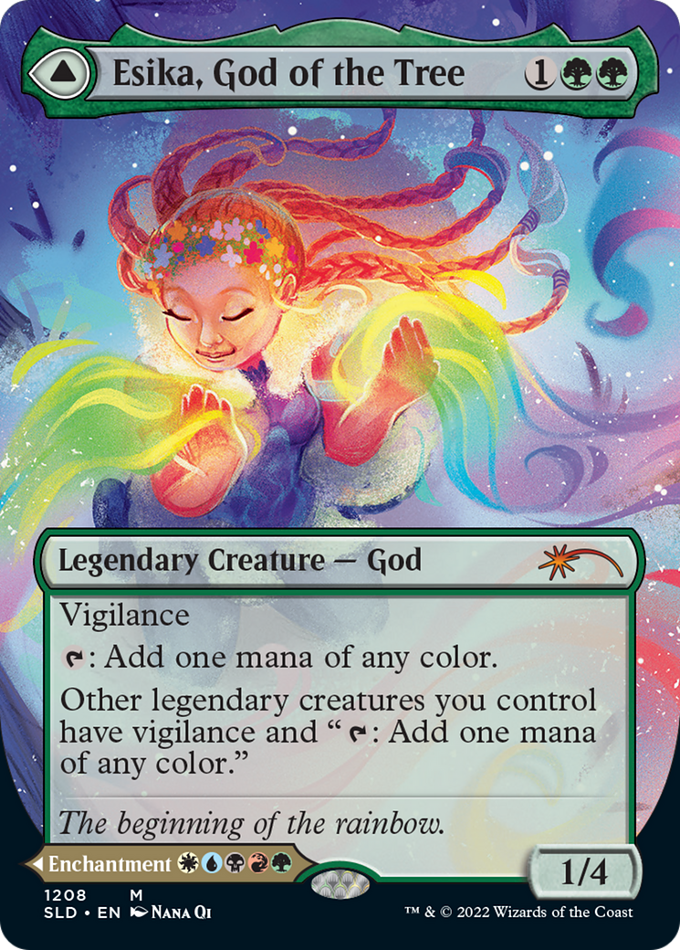 Esika, God of the Tree // The Prismatic Bridge (Display Commander) (Borderless) [Secret Lair: From Cute to Brute] | Card Citadel