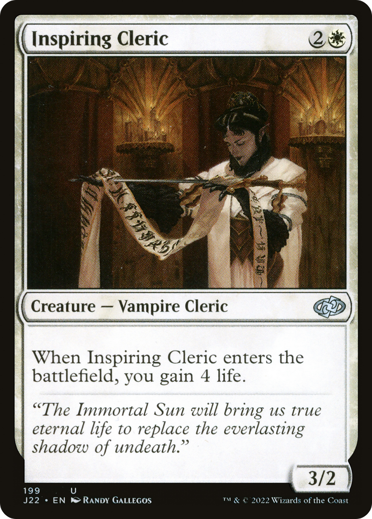 Inspiring Cleric [Jumpstart 2022] | Card Citadel