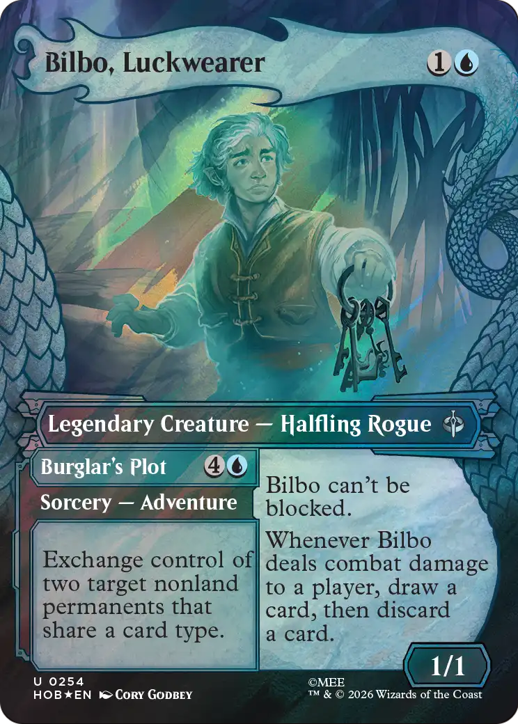 Bilbo, Luckwearer (Showcase) (Surge Foil) [The Hobbit] | Card Citadel