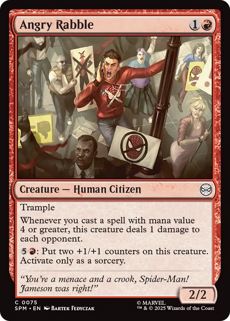 Angry Rabble [Marvel's Spider-Man] | Card Citadel
