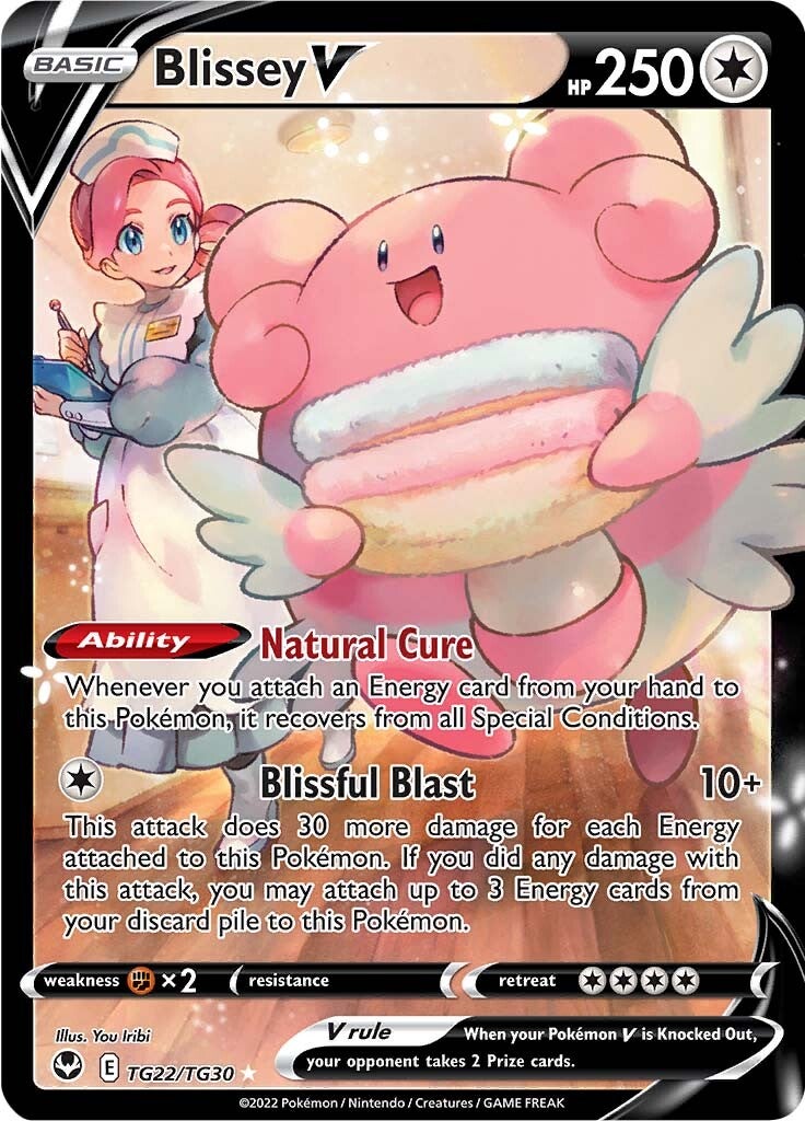 Blissey V (TG22/TG30) [Sword & Shield: Silver Tempest] | Card Citadel