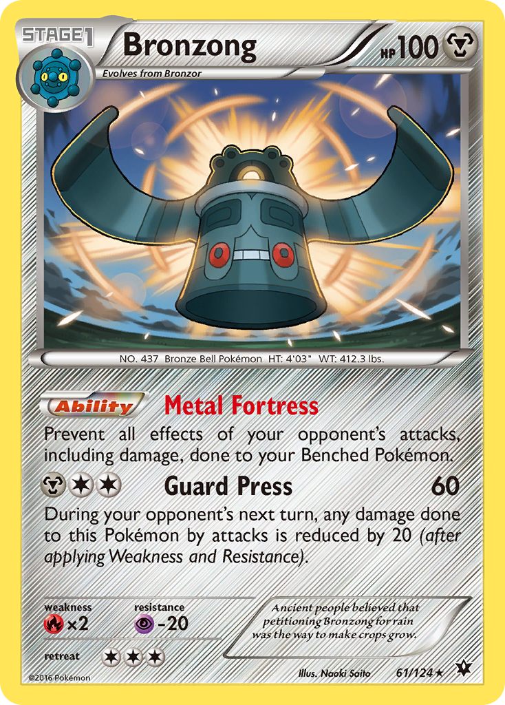 Bronzong (61/124) [XY: Fates Collide] | Card Citadel