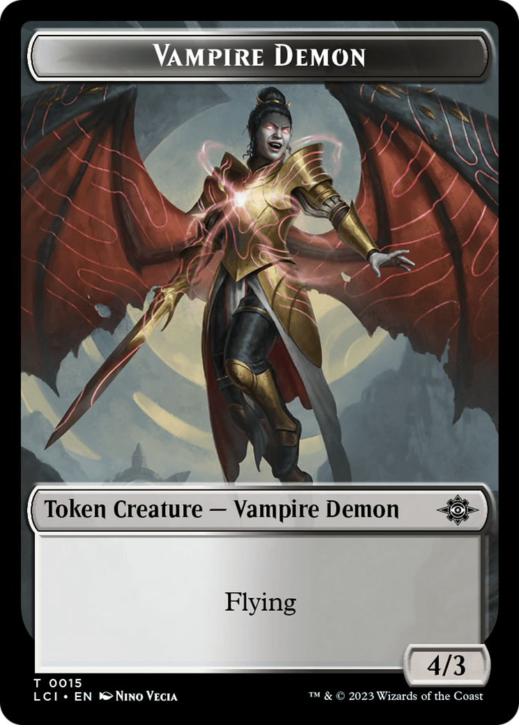 Vampire Demon Token [The Lost Caverns of Ixalan Tokens] | Card Citadel