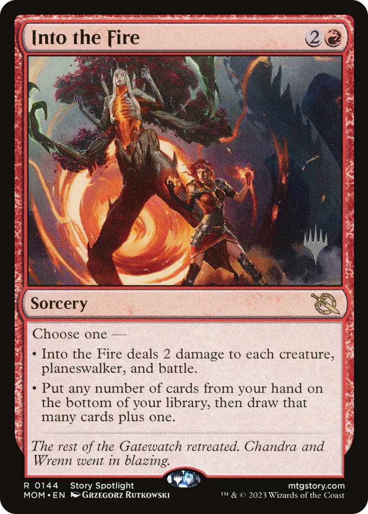 Into the Fire (Promo Pack) [March of the Machine Promos] | Card Citadel