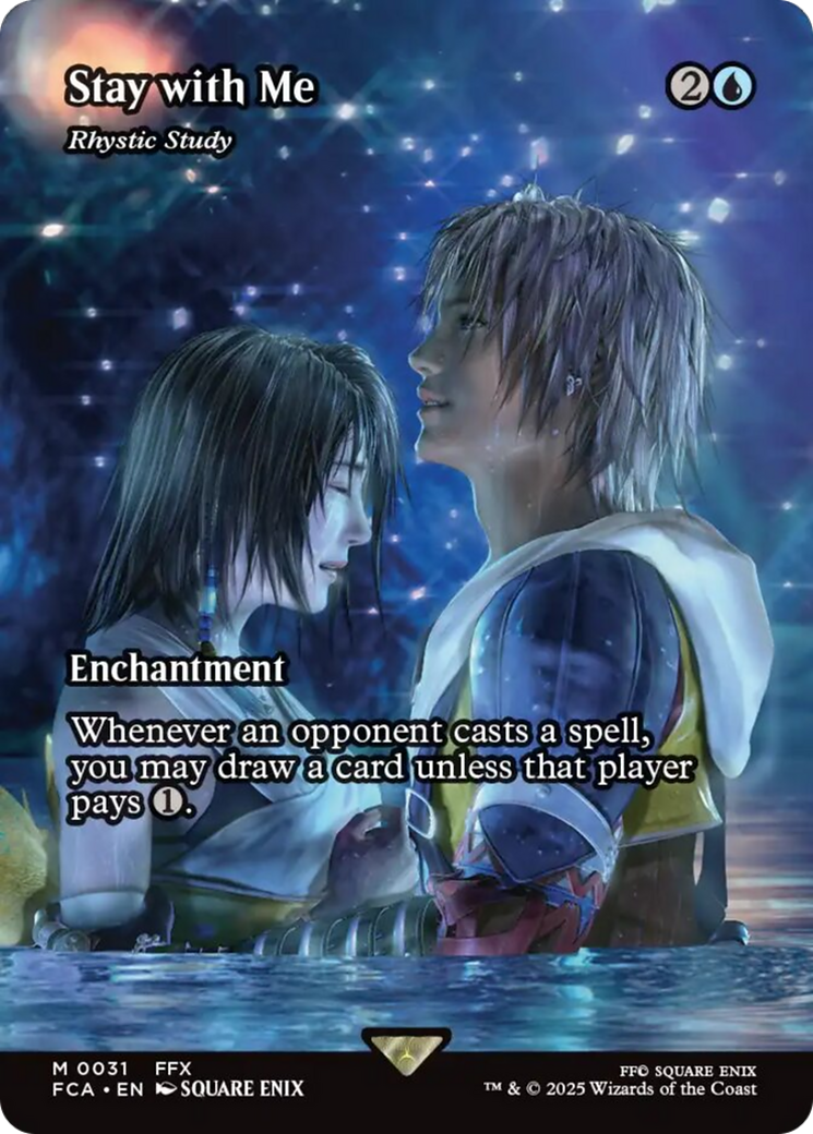 Stay with Me - Rhystic Study (Showcase) [FINAL FANTASY : Through the Ages] | Card Citadel