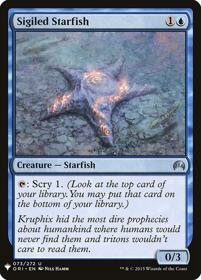 Sigiled Starfish [Mystery Booster] | Card Citadel