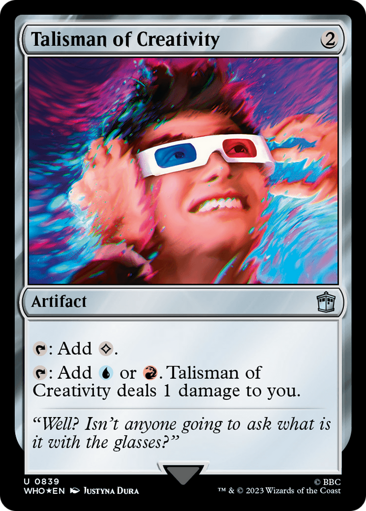 Talisman of Creativity (Surge Foil) [Doctor Who] | Card Citadel