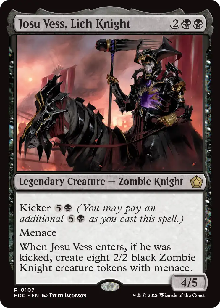 Josu Vess, Lich Knight [Foundations Commander] | Card Citadel