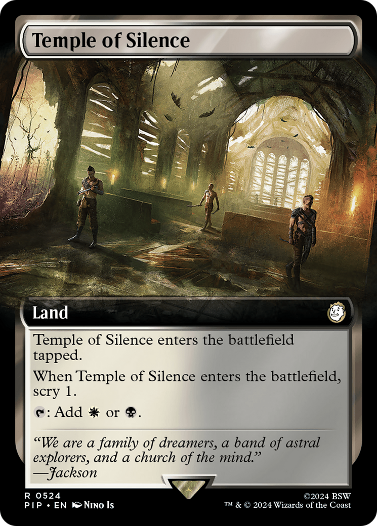 Temple of Silence (Extended Art) [Fallout] | Card Citadel